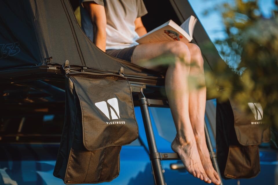 Schuhtaschen am MAPLE Dachzelt