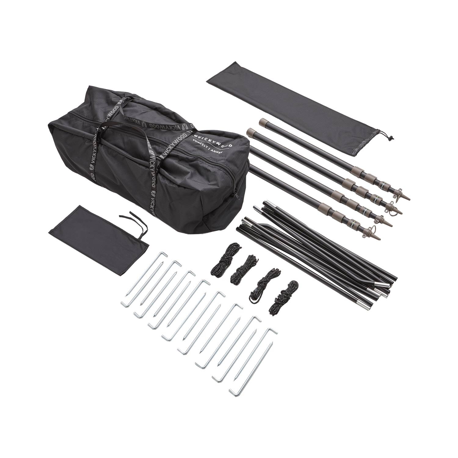Compact packed size and extensive accessories included.