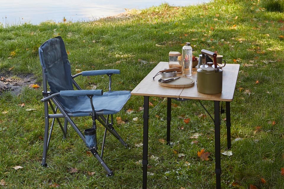 Perfect for sitting at the camping table.