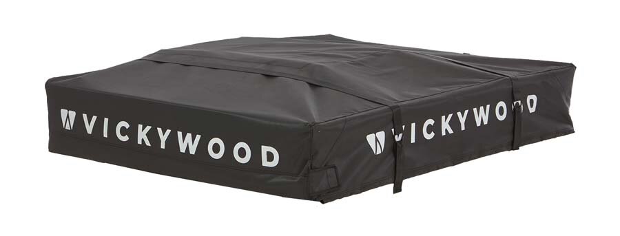 zusammengeklapptes Dachzelt mit Plane bzw. Softcover