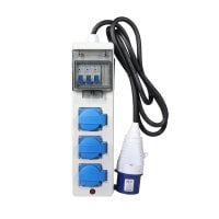 Adapter distributor socket cee 230v 32a to 3x 230v 16A...