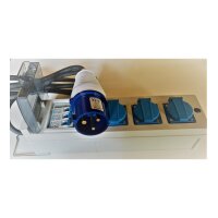 Adapter Verteiler CEE 230V 32A auf 3x 230V 16A mit Kabel