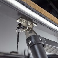 Teleskopleiter Aluminium 230 cm schwarz Dachzelt Faltzelte