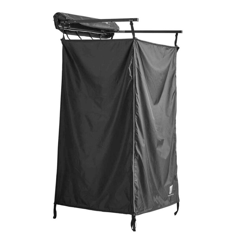 Duschzelt mit Regenhaube 100 cm schwarz