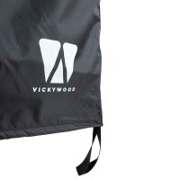 Duschzelt mit Regenhaube 100 cm schwarz