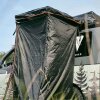 Duschzelt mit Regenhaube 100 cm schwarz