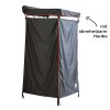 Shower tent with rain cover 100cm black