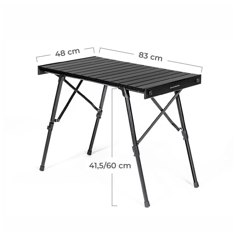 VICKYWOOD Ultralight Aluminium Campingtisch  Hhenverstellbar & Klappbar,  99,00
