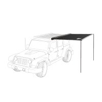 Seitenmarkise VICKYWOOD 200cm schwarz