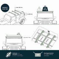 Hybrid Rooftop Tent MIGHTY OAK Gen.3 190 grey