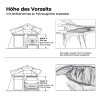 Annex to Roof Tent BIG WILLOW 180 -2.2 m earthy-yellow