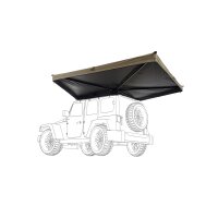 Side Awning 270° LIGHT LEAF Left 200 cm sand