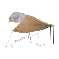 Tarp for MIGHTY OAK Gen.3 160 earthy yellow