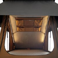 Alu Triangle Hartschalen Dachzelt CUMARU LIGHT 127 goldbraun