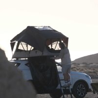 Lightweight Rooftop Tent LITTLE BAMBOO 125 GEN. 2 coffee