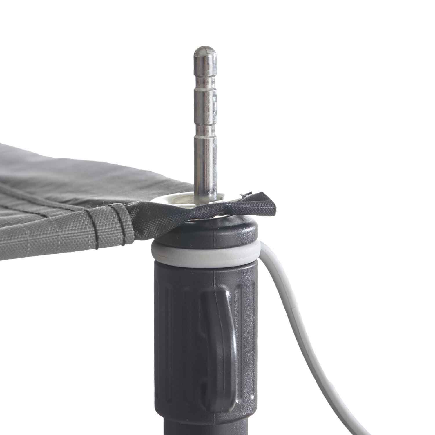 VICKYWOOD Awning heating hose opening and fabric detail