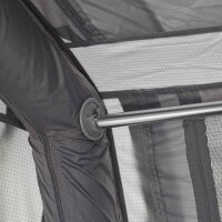 Freistehendes Campingzelt aufblasbar 140 grau