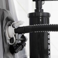 Freistehendes Campingzelt aufblasbar 140 grau