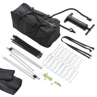 Freistehendes Campingzelt aufblasbar 140 grau