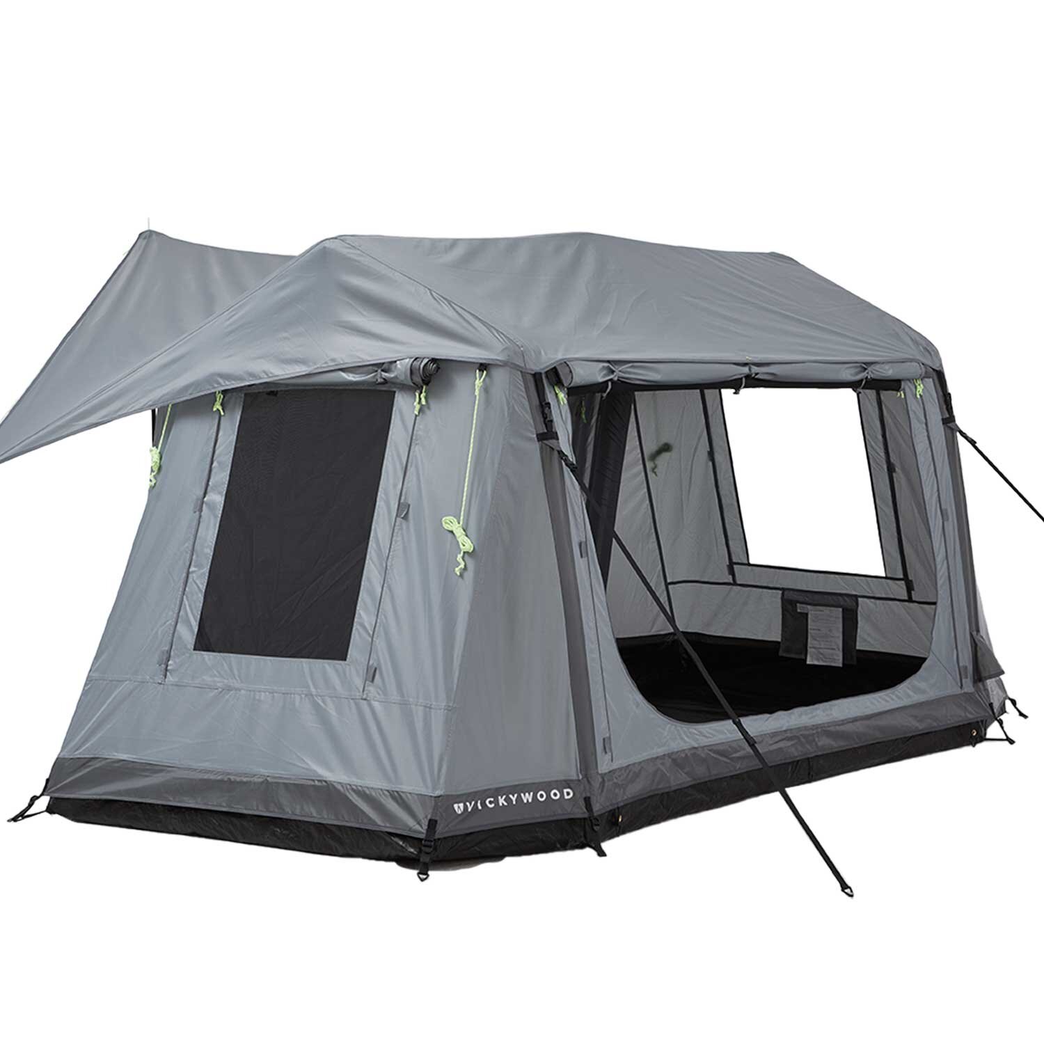 VICKYWOOD AIRTENT 140 freistehend mit geöffnetem Eingang