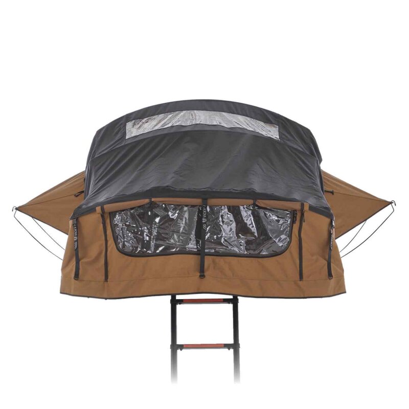 Roof Top Tent WILLOW PRO 1 ECO 160 earthy-yellow w. Standardladder w. AIR PRO Mattress