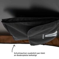 Dachzelt WILLOW PRO 1 ECO 160 goldbraun m. Mesh m. Standardleiter m. Komfort-Hybridmatratze