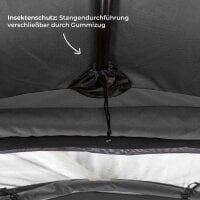 Dachzelt WILLOW PRO 1 ECO 160 grau m. Mesh m. MAMMOTH Leiter m. Komfort-Hybridmatratze