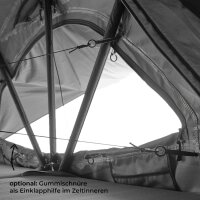 Roof Top Tent WILLOW PRO 1 ECO 160 grey w. MAMMOTH Ladder w. Comfort Hybrid Mattress