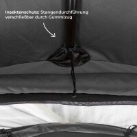 Roof Top Tent WILLOW PRO 1 ECO 160 grey w. MAMMOTH Ladder w. Comfort Hybrid Mattress