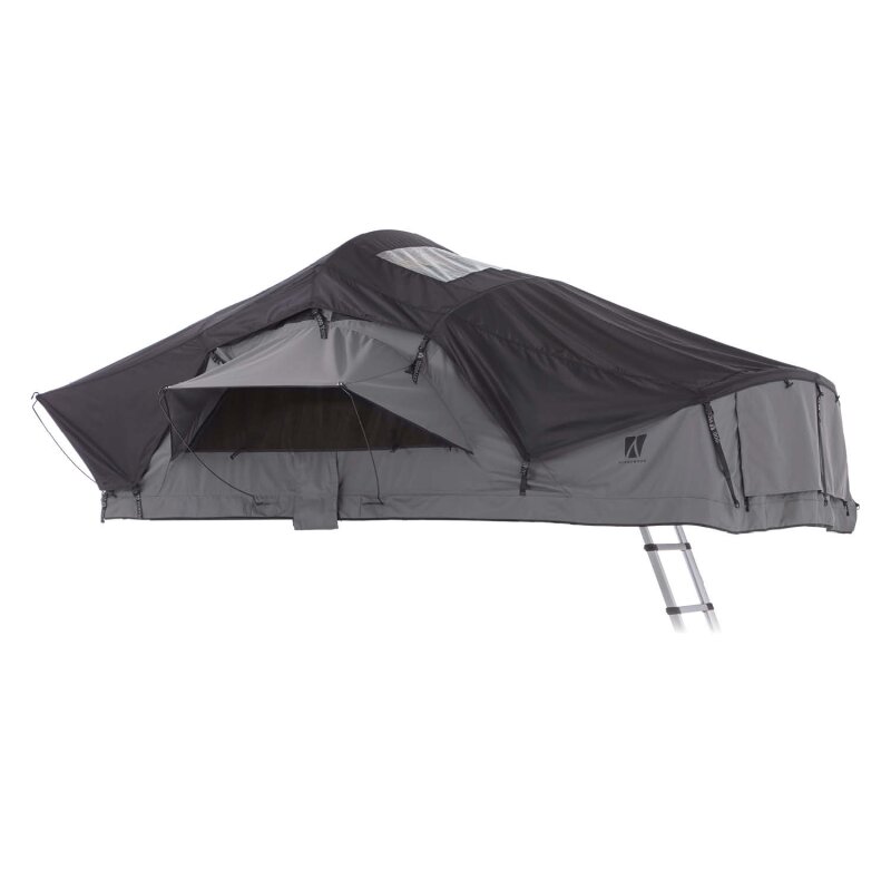 Roof Top Tent WILLOW PRO 1 ECO 160 grey w. MAMMOTH Ladder w. Memory Foam Mattress