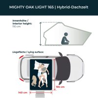 Lightweight Hybrid Rooftop Tent MIGHTY OAK LIGHT