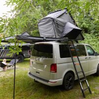 Hartschalen-Dachzelt CUMARU EASE 135 grau