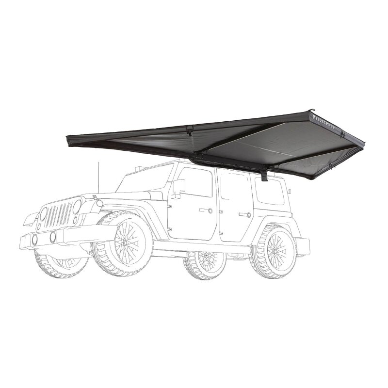 180° Markise LEAF 200 cm grau