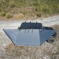 180° Markise LEAF 200 cm grau