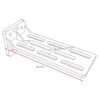 270° Markise LEAF EXTENDED Links 200 cm grau