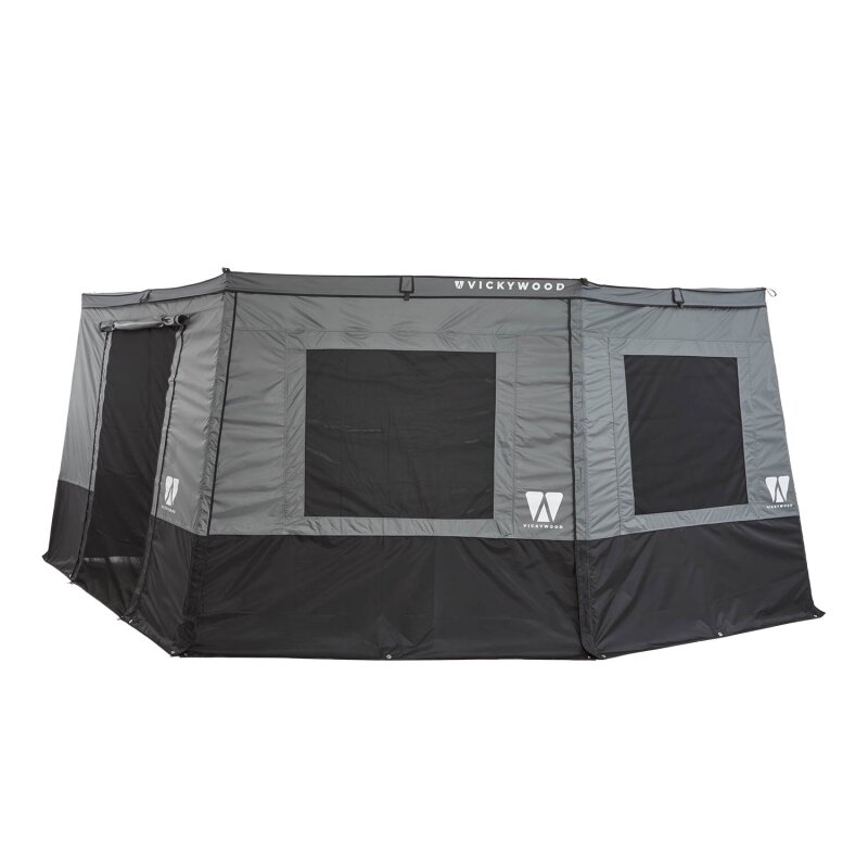 Awning Walls for Side Awning 270° LEAF EXTENDED Left 200 cm grey