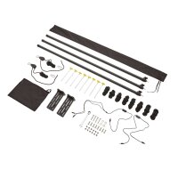 270° Markise LEAF EXTENDED Links 250 cm grau