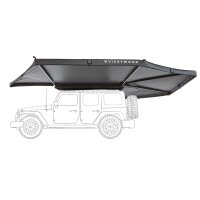 Car Side Awning 270° LEAF EXTENDED left 250 cm grey