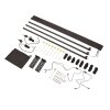 270° Markise LEAF EXTENDED Links 250 cm grau