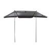 180° Rear Awning LEAF 150 cm grey