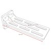 180° Rear Awning LEAF 150 cm grey