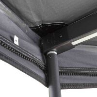 Seitenwände für 180° Heckmarkise LEAF 150 cm grau