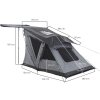 Freestanding Tent Room for Side Awning VICKYWOOD 170 cm Grey