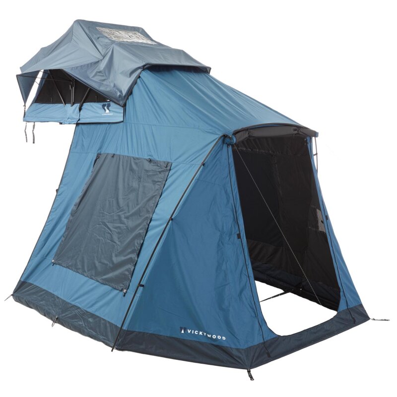 Dachzelt mit Vorzelt LITTLE BAMBOO 125 blau