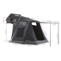 SPECIAL-OFFER - Roof Tent + Annex MIGHTY OAK LIGHT 165 grey