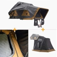 Bundle: MIGHTY OAK LIGHT 165 goldbraun Dachzelt-Set