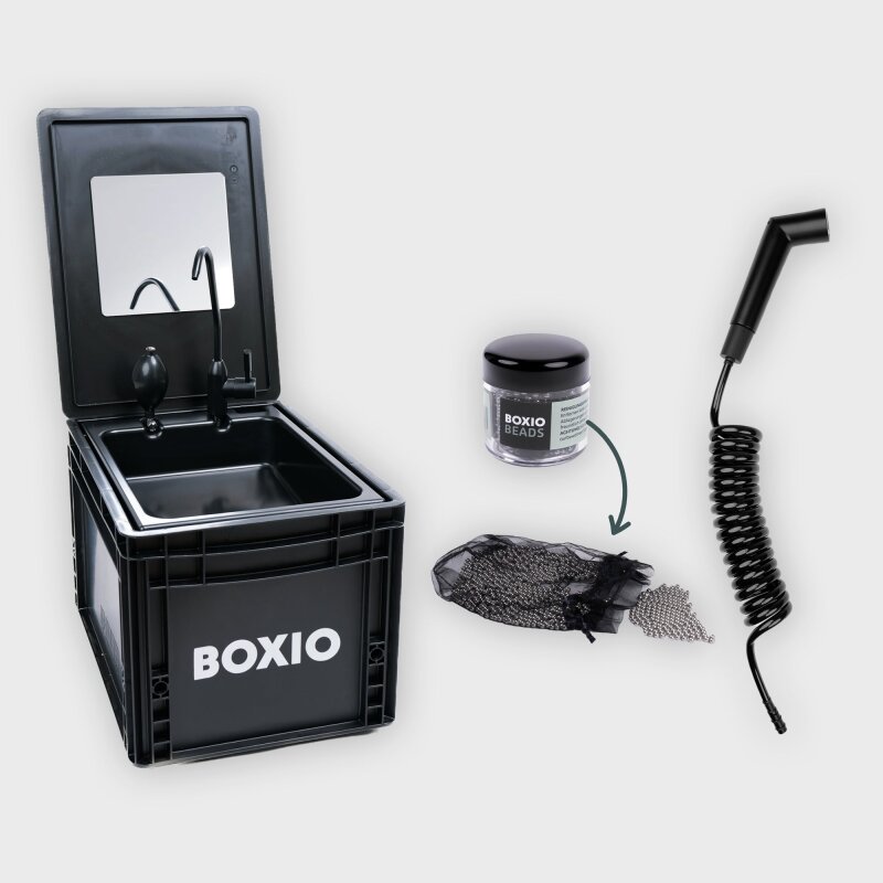 BOXIO WASH PLUS | Portable Sink with Camping Shower