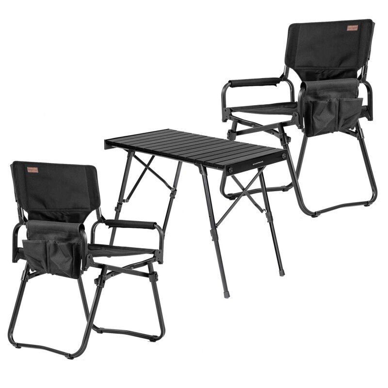Set Campingstuhl und -tisch VICKYWOOD Alu
