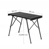 Set Campingstuhl und -tisch VICKYWOOD Alu