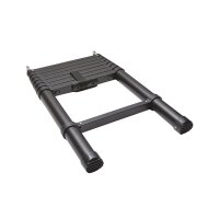 Telescopic Ladder Aluminum 260 cm black Hardshell Roof...
